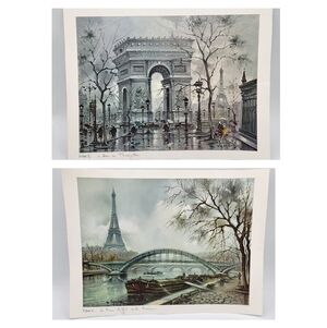 Vintage Paris Prints Set of 2 #2111